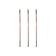 Creative Mark Ebony Splendor Long-Handled Synthetic Sable Paint Brush, Bright # 6, Pack of 3, Teijin Multi-Filament Hair, Handcrafted Synthetic Paint Brushes for Acrylic, Watercolor Painting and More