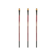 Creative Mark Ebony Splendor Long-Handled Synthetic Sable Paint Brush, Filbert # 10, Pack of 3, Teijin Multi-Filament Hair, Handcrafted Synthetic Paint Brushes for Acrylic, Watercolor Painting & More