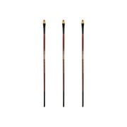 Creative Mark Ebony Splendor Long-Handled Synthetic Sable Paint Brush, Filbert # 8, Pack of 3, Teijin Multi-Filament Hair, Handcrafted Synthetic Paint Brushes for Acrylic, Watercolor Painting and More