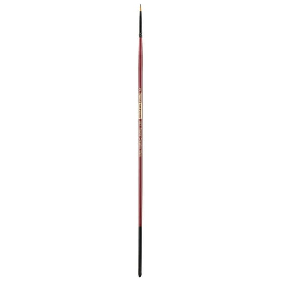 Creative Mark Ebony Splendor Long-Handled Synthetic Sable Paint Brush, Round # 2, Teijin Multi-Filament Hair, Handcrafted Synthetic Paint Brushes for Acrylic Painting, Watercolor Painting and More
