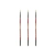 thumbnail image 1 of Creative Mark Ebony Splendor Short-Handled Synthetic Sable Paint Brush, Round # 1, Pack of 3, Teijin Multi-Filament Hair, Handcrafted Synthetic Paint Brushes for Acrylic, Watercolor Painting and More, 1 of 7
