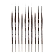 Creative Mark Fine Tip Liner Paint Brush مجموعة من 10 فرشاة Ultra Fine Detail Soft Hair Paint Brush للألوان المائية ، الغواش ، الأحبار ، الأكريليك ، الزيوت ، الفنانين التقنيين ، والرسامين