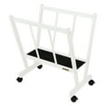 thumbnail image 1 of Creative Mark Firenze Wood Large Print Rack with Castors - Perfect For Display of Canvas, Art, Prints, Panels, Posters, Art Gallery Shows, Storage Rack - White, 1 of 6