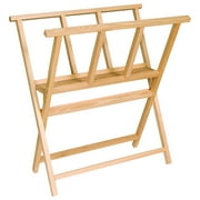 Creative Mark Folding Wood Large Print Rack - Perfect For Display of Canvas, Art, Prints, Panels, Posters, Art Gallery Shows, Storage Rack - [BeechWood Finish]