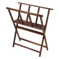 thumbnail image 1 of Creative Mark Folding Wood Print Rack, Walnut Finish, Book Display, Paint Storage, Art Drying Rack, 28" H × 16" L × 25.5" W, Holds 24" x 36" Artwork, Folds for Easy Storage, 1 of 7