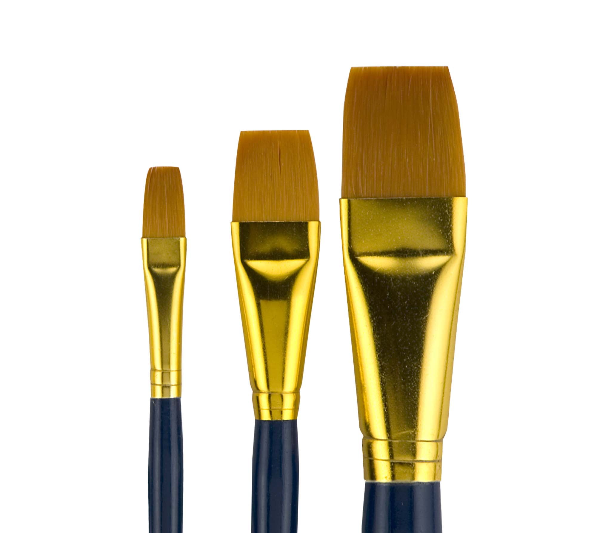 Creative Mark Fundamentals Paint Brush No. 17 Set of 3 - Short Handled For Decorative Arts, Watercolor, Acrylic, Oils, & More! - 12 Pack (36 Pcs)