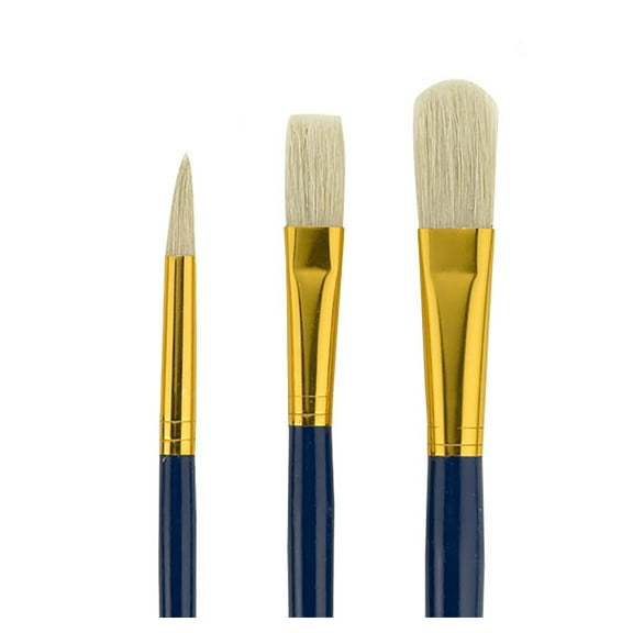 Creative Mark Fundamentals Paint Brush No. 7 Set of 36 Pcs - Long Handled For Decorative Arts, Watercolor, Acrylic, Oils, & More!