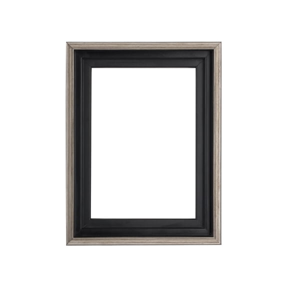 Creative Mark Illusions Floater Frame For 3/4" Deep Canvases - 24x30 Antique Silver - No Glass or Backing - Wood Composite Floating Illusion Frame for Canvas Paintings- With Hanging Hardware
