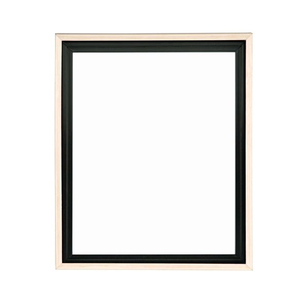 Creative Mark Illusions Floater Canvas Frame for 1-1/2" Deep Canvases, Natural 14x18", Single - Floating Canvas Art Illusion - No Glass or Backing, Gallery Wall Display, Black Interior