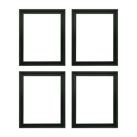 Creative Mark Illusions Floater Canvas Frame for 1-1/2" Deep Canvases, Black 24x36", 4 Pack - Floating Canvas Art Illusion - No Glass or Backing, Gallery Wall Display, Black Interior