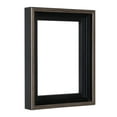 thumbnail image 1 of Creative Mark Illusions Floater Frame For 3/4" Deep Canvases - 12x12" Antique Silver/Black - No Glass or Backing - Wood Composite Floating Illusion Frame for Canvas Paintings- With Hanging Hardware, 1 of 7