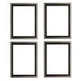 thumbnail image 1 of Creative Mark Illusions Floater Frame For 3/4" Deep Canvases - 14x18" Antique Silver/Black - No Glass or Backing - Wood Composite Floating Illusion Frame for Canvas Paintings- With Hanging Hardware, 1 of 7