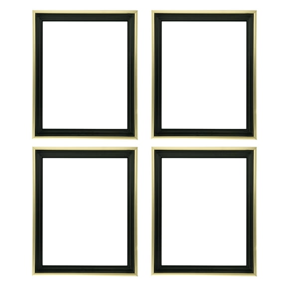 Creative Mark Illusions Floater Frame For 3/4" Deep Canvases - 16x20" Gold/Walnut - No Glass or Backing - Wood Composite Floating Illusion Frame for Canvas Paintings- With Hanging Hardware
