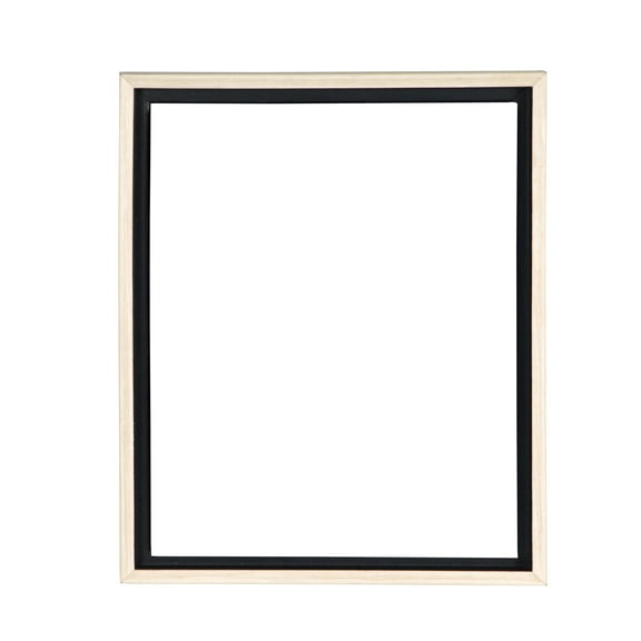 Creative Mark Illusions Floater Frame For 3/4" Deep Canvases - 16x20" Natural - No Glass or Backing - Wood Composite Floating Illusion Frame for Canvas Paintings- With Hanging Hardware