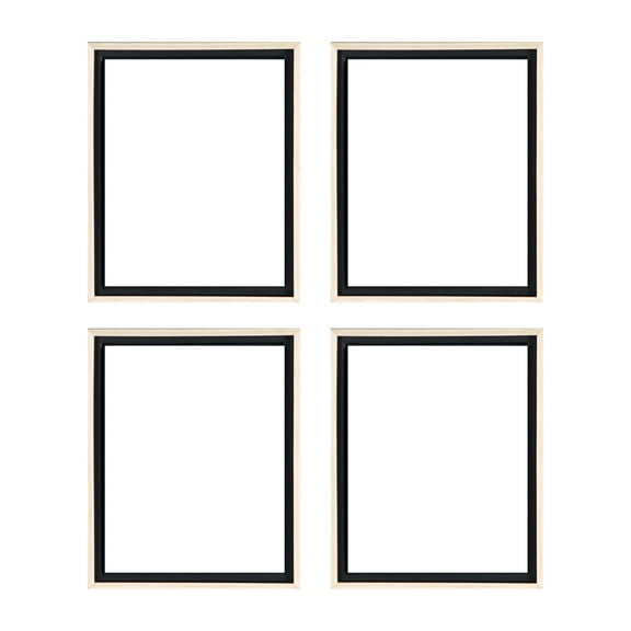 Creative Mark Illusions Floater Frame For 3/4" Deep Canvases - 5x7" Natural - No Glass or Backing - Wood Composite Floating Illusion Frame for Canvas Paintings- With Hanging Hardware