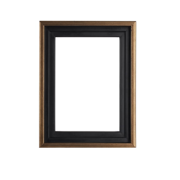Creative Mark Illusions Floater Frame For 3/4" Deep Canvases - 6x6" Antique Gold - No Glass or Backing - Wood Composite Floating Illusion Frame for Canvas Paintings- With Hanging Hardware