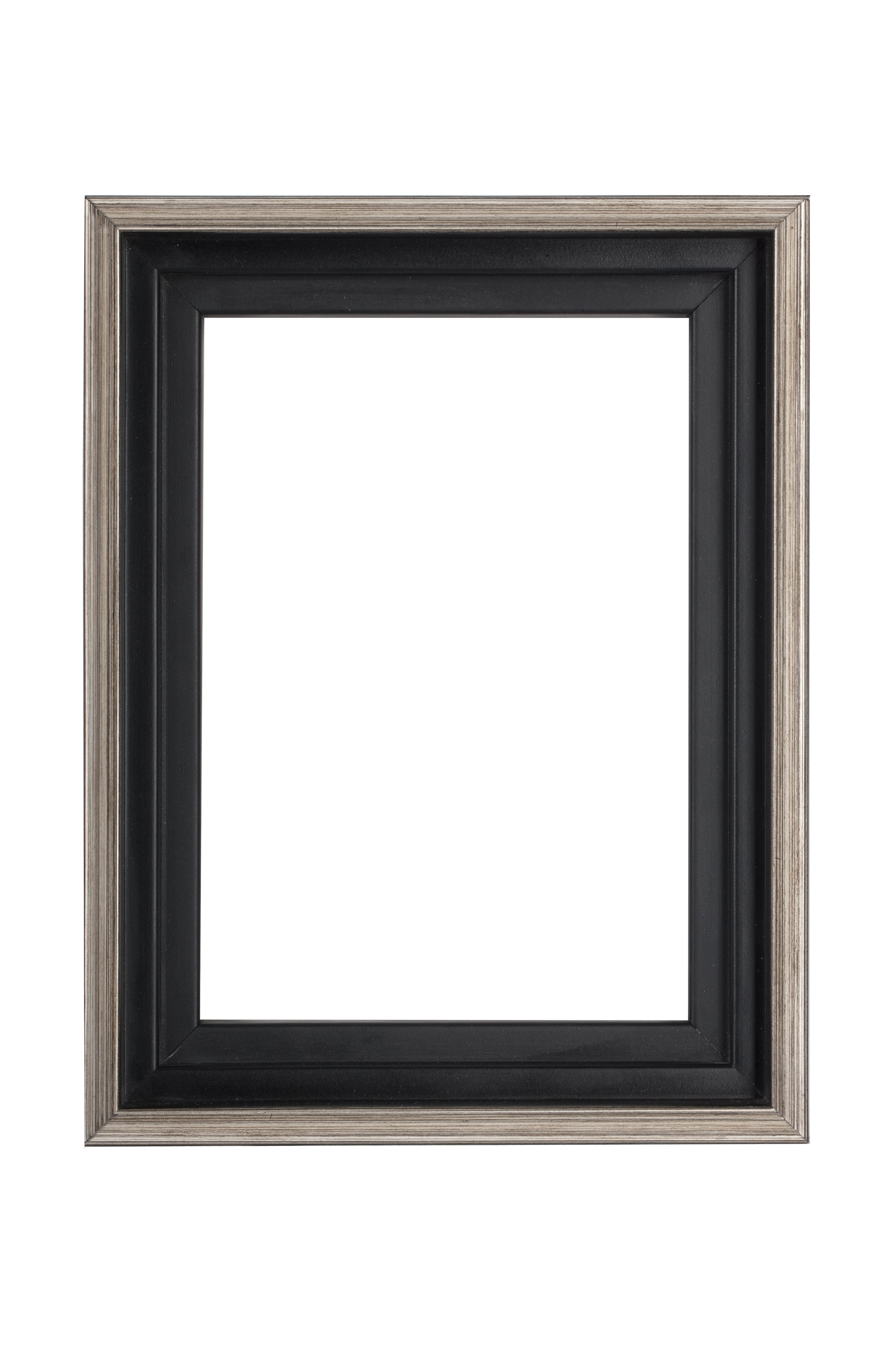Antique Silver 16x20 Wood Floating Wall Frame