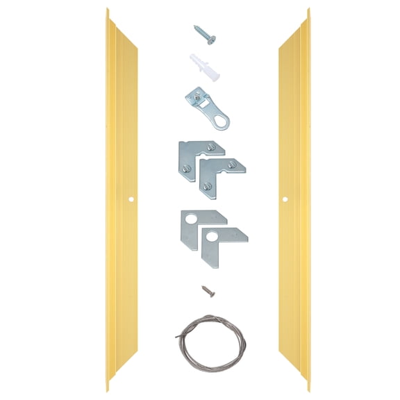 Creative Mark Illusions Metal Floating Frame Kit Pairs for Canvas - Gold, Two 28" Sides - Metal Frame Kit for 1-5/8 inch Deep Canvases - For Gallery Wall, Art Panels, Modern Décor