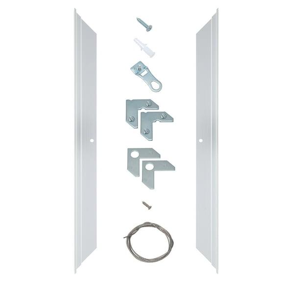 Creative Mark Illusions Metal Floating Frame Kit Pairs for Canvas - Silver, Two 36" Sides - Metal Frame Kit for 1-5/8 inch Deep Canvases - For Gallery Wall, Art Panels, Modern Décor