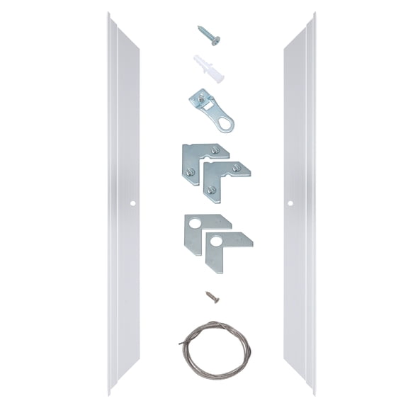 Creative Mark Illusions Metal Floating Frame Kit Pairs for Canvas - Silver, Two 9" Sides - Metal Frame Kit for 1-5/8 inch Deep Canvases - For Gallery Wall, Art Panels, Modern Décor