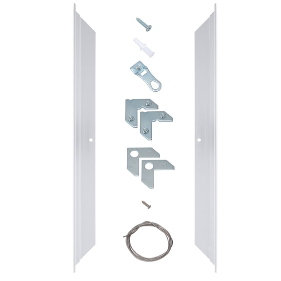 Creative Mark Illusions Metal Floating Frame Kit Pairs for Canvas - Silver - Two 10" Sides - Metal Frame Kit for 7/8 inch Deep Canvases - For Gallery Wall, Art Panels, Modern Décor