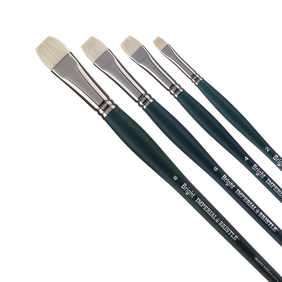 Creative Mark Imperial Pro Chungking Hog Hair Paint Brush Bright Set of 4