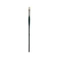 thumbnail image 1 of Creative Mark Imperial Professional Chungking Hog Bristle Brush - Bright # 8, Handmade Long Handle Oil Paint Brushes for Artists, Nickel-Plated Brass Ferrules, Stiff Yet Soft Natural Bristles, 1 of 7