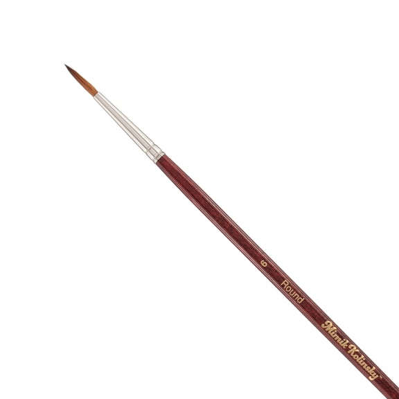 Creative Mark Mimik Kolinsky Watercolor Brush - # 6 Round - Long Handle Synthetic Paint Brush - Handmade in Germany - Synthetic Sable Paint Brushes for Professional Artists - Animal-Friendly