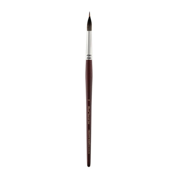 Creative Mark Mimik Reservoir Synthetic Liner Brushes - Wet Media Reservoir Brush for Holding Paint, Acrylics, Watercolors, Animal-Friendly Artists, & More! - Size #12