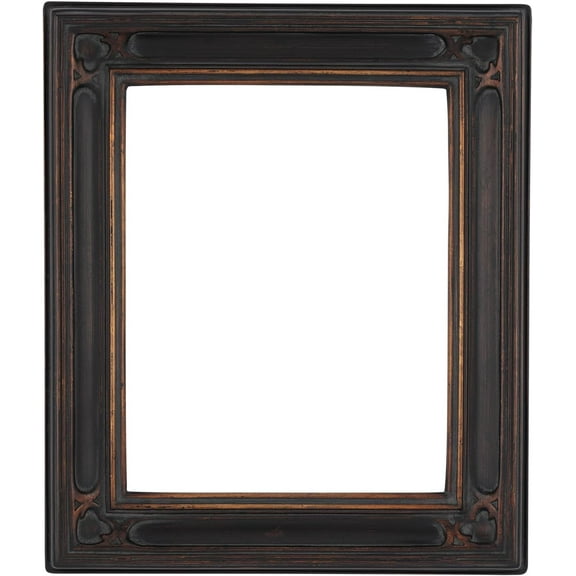 Creative Mark Museum Collection Gothic Ornate Picture Frame - 11x14, Black Gold Oil Painting Frames | Closed Corner High-End Antique Style Frames | Open Back Frames with No Glass or Backing
