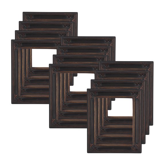 Creative Mark Museum Collection Gothic Ornate Picture Frame - 18"x24", Black Gold Oil Painting Frames | 12 Pack | Closed Corner Antique Style Frames | Open Back Frames with No Glass or Backing