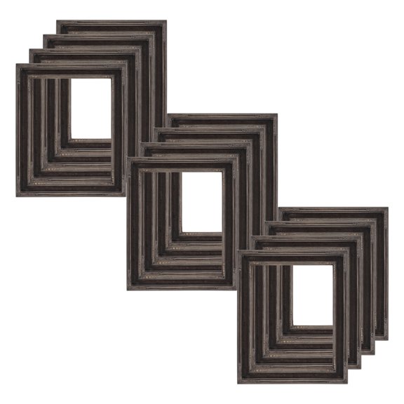 Museum Collection Nouveau Open-Back Frame Black/Silver 9"x12" - 12 Pack