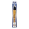 thumbnail image 1 of Creative Mark Paint Brush Set Mimik Hog Professional Synthetic Hog Bristle Brushes For Acrylics, Inks, Dyes, Gouaches, Watercolors, Easein & Egg Tempera - [4 Piece Round Set], 1 of 7