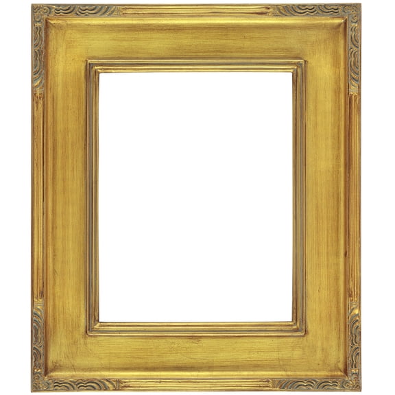 Creative Mark Plein Air Museum Collection Arte Picture Frame Solid Wood Composition Hand-Leafed Museum Quality Closed Corner - Gold 11x14