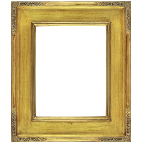 Creative Mark Plein Air Museum Collection Arte Picture Frame Solid Wood Composition Hand-Leafed Museum Quality Closed Corner  - Gold 12x16