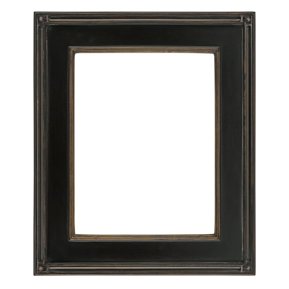 Creative Mark Plein Air Museum Collection De Stijl Open Back Art Frame - 18x24 - 6 Pack Black/Gold - Wood Composition Hand-Leafed Museum-Quality Closed-Corner | Does Not Include Glass or Backing