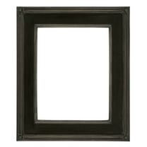 Creative Mark Plein Air Museum Collection De Stijl Open Back Art Frame - 8x10 Black/Silver - Wood Composition Hand-Leafed Museum-Quality Closed-Corner | Does Not Include Glass or Backing