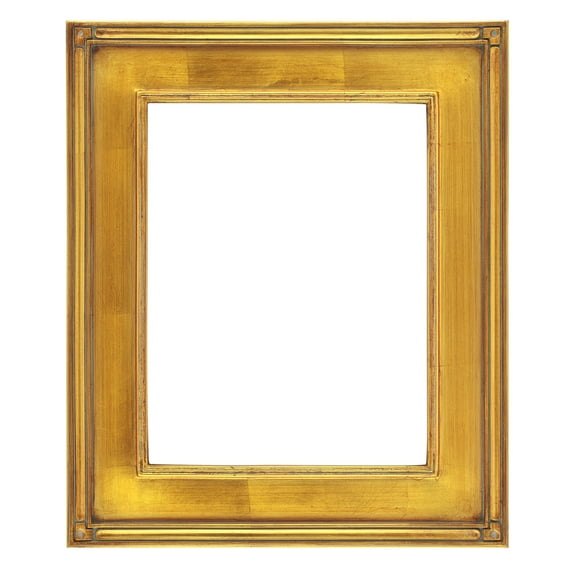 Creative Mark Plein Air Museum Collection De Stijl Open Back Art Frame - 9x12 - 6 Pack Gold - Art Deco Wood Composition Hand-Leafed Museum-Quality Closed-Corner | Does Not Include Glass or Backing