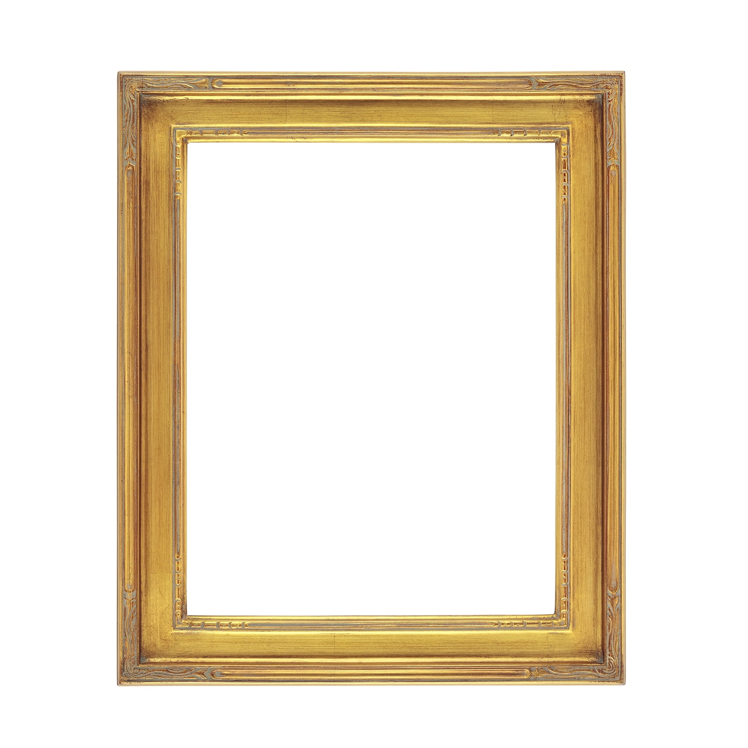 Creative Mark Plein Air Museum Collection Nouveau Picture Frame Solid Wood Composition Hand-Leafed Museum Quality Closed Corner  - Gold 18x24