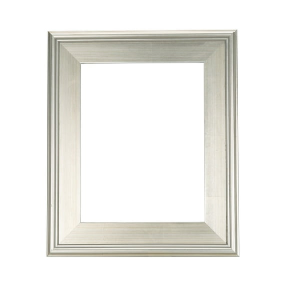Creative Mark Plein Air Style Frame, Hand Leafed Silver, 24x36" - 2.75" Wide Moulding with 1/2" Rabbet Depth, Open Back W/O Glazing, Museum Quality, For Art Panels, Stretched Canvas, Pictures & More