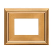 Creative Mark Plein Air Style Frame, Hand Leafed Gold, 5x7 - 2.75 Wide Moulding with 1/2 Rabbet Depth, Open Back W/O Glazing, Museum Quality, For Art Panels, Stretched Canvas, Pictures & More