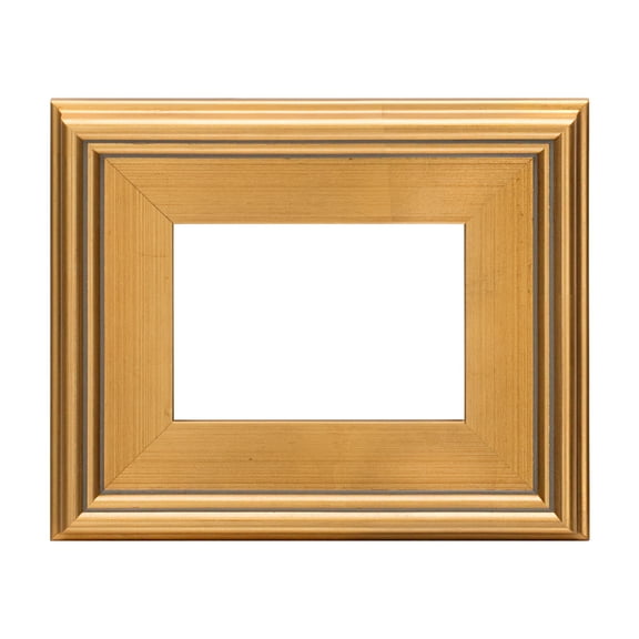 Creative Mark Plein Air Style Frame, Hand Leafed Gold, 5x7" - 2.75" Wide Moulding with 1/2" Rabbet Depth, Open Back W/O Glazing, Museum Quality, For Art Panels, Stretched Canvas, Pictures & More