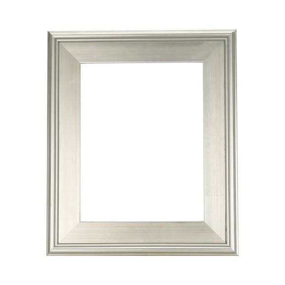 Creative Mark Plein Air Style Frame, Hand Leafed Silver, 5x7" - 2.75" Wide Moulding with 1/2" Rabbet Depth, Open Back W/O Glazing, Museum Quality, For Art Panels, Stretched Canvas, Pictures & More