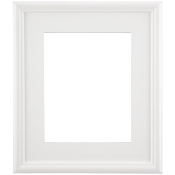 Creative Mark Plein Air Style Frame, White, 6x6" - 2.75" Wide Moulding with 1/2" Rabbet Depth, Open Back W/O Glazing, Museum Quality, For Art Panels, Stretched Canvas, Pictures & More