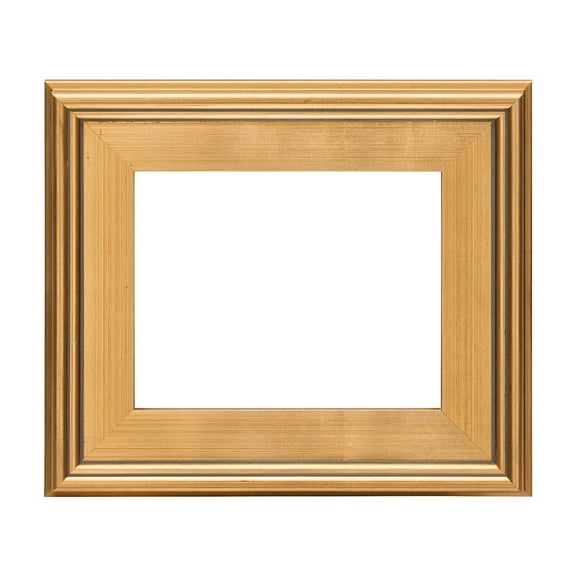 Creative Mark Plein Air Style Frame, Hand Leafed Gold, 8x10" - 2.75" Wide Moulding with 1/2" Rabbet Depth, Open Back W/O Glazing, Museum Quality, For Art Panels, Stretched Canvas, Pictures & More