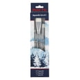 thumbnail image 1 of Creative Mark Polar Flo Professional Watercolor Brushes - Aquarelle Set of 3 - Short Handle, Nickel-Plated Seamless Brass Ferrule - Art Paint Brushes for Acrylic Painting, Watercolor, Gouache, and Mor, 1 of 6