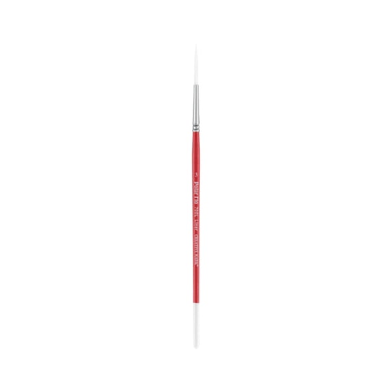 Creative Mark Polar Flo Professional Watercolor Brushes - Rigger 3 - Short Handle, Nickel-Plated Seamless Brass Ferrule - Art Paint Brushes for Acrylic Painting, Watercolor, Gouache, and More