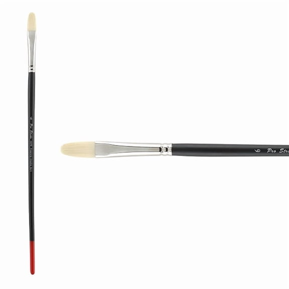 Creative Mark Powercryl Ultimate Acrylic Paint Brushes - Filbert #6, Artist Paint Brushes, 3 Diameters of Synthetic Hair Filament, Fine Control of Heavy Acrylics, Water Soluble Oils, and More