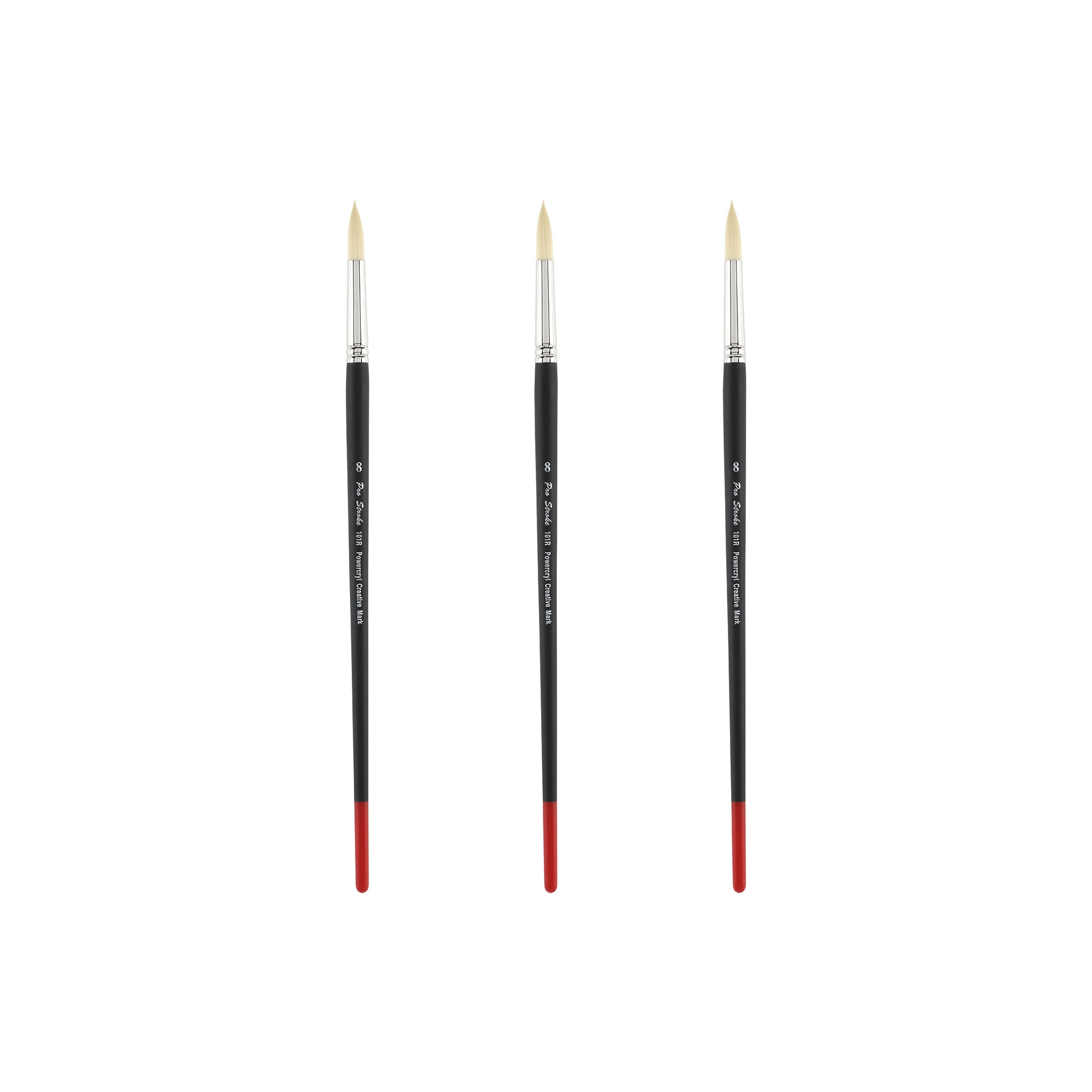 Creative Mark Powercryl Ultimate Acrylic Paint Brushes Round 8 Set