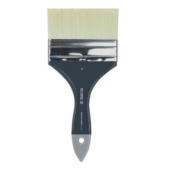 Creative Mark Pro Control Extra Wide Large Synthetic Brushes - Multi-Filament Brush for Large Paint Coverage, Mural Painting, and More! - [Size - 4"]